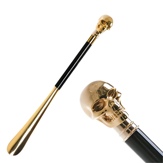 Gold Skull Shoehorn