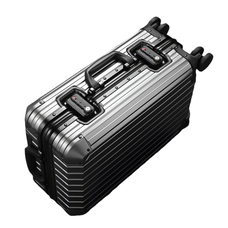 TSA-Approved Aluminum Luggage – Waterproof & Silent Wheels