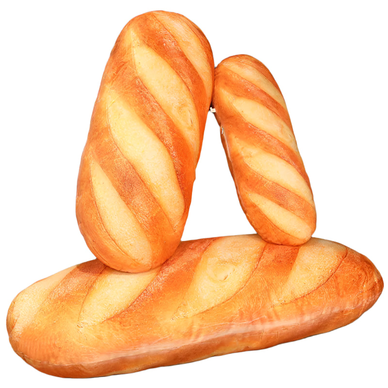 French Bread Plush Pillows in Three Sizes – 20cm, 50cm, and 70cm for Every Need.